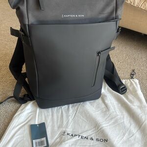 Kapten and Son Aarhus "All Black" computer bag.